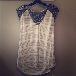 Anthropologie Little Yellow Button Top
